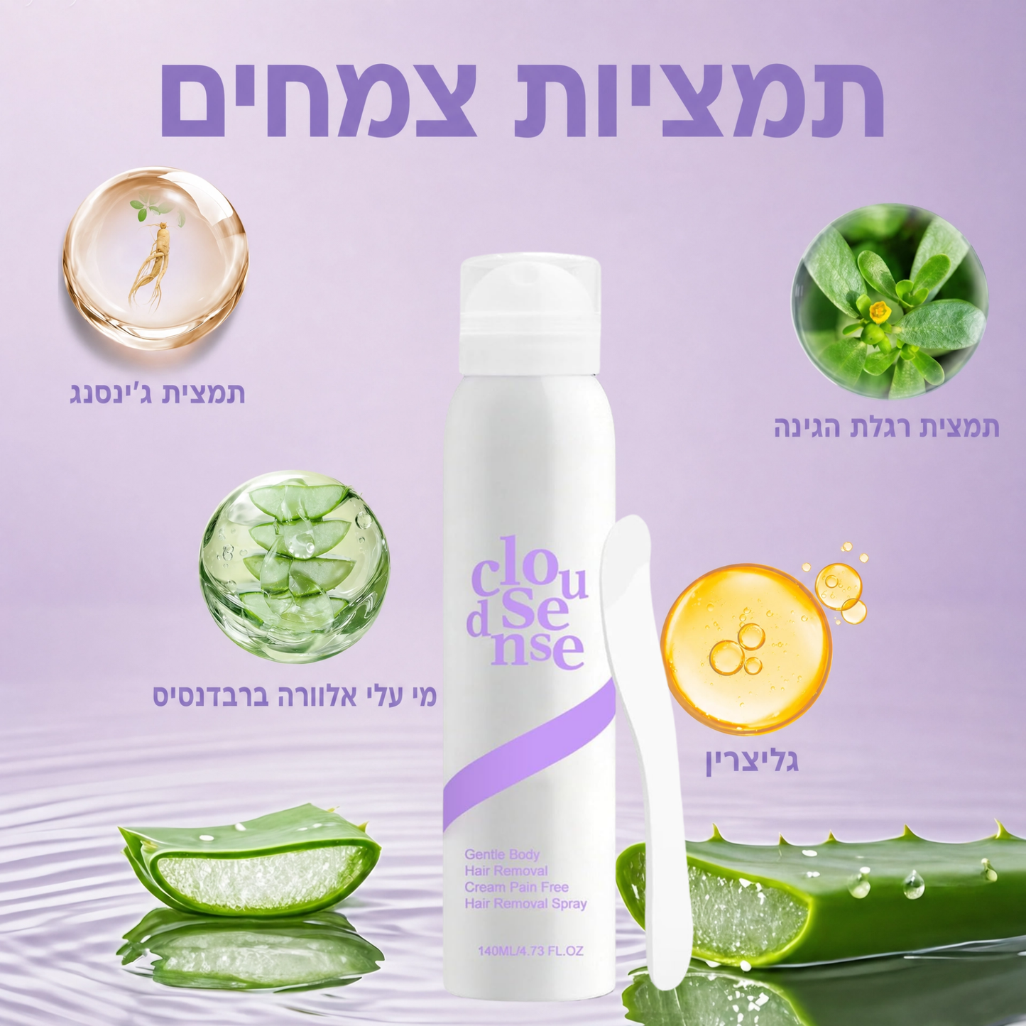 Yuri – ערכה להסרת שיער בלי סכין ובלי גירויים לגברים